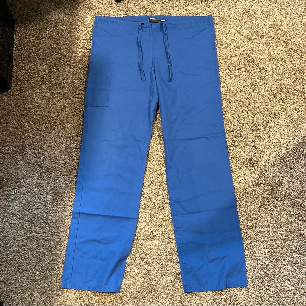 Scrub Zone pants. Royal blue